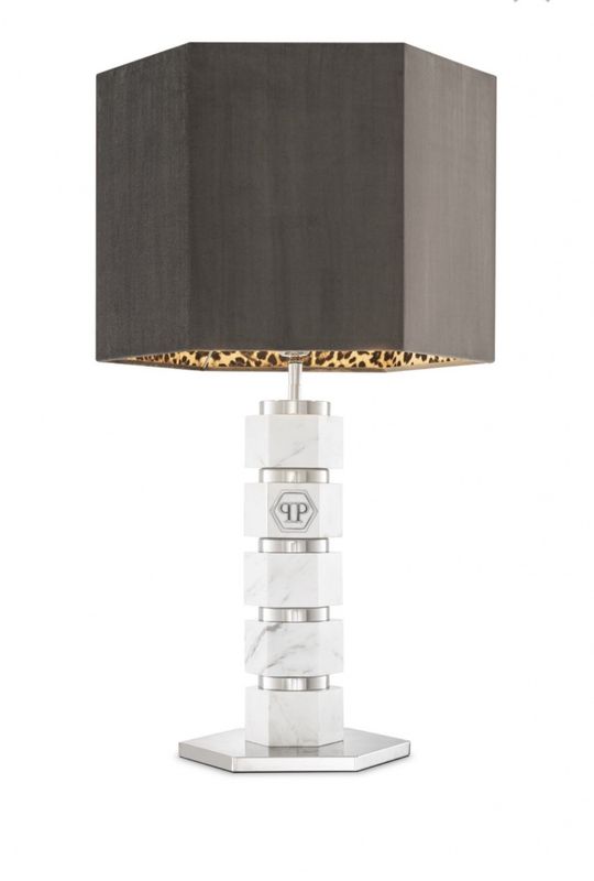HEXAGON  table lamp White Marble ( Eichholtz )