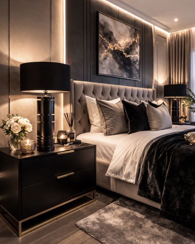Birmingham bordlampe  black