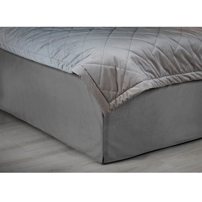 Hovedbilde Sengekappe 150x200 velour dark grey