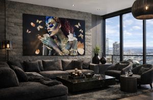 Hovedbilde  Butterfly lady 90cm x 150cm