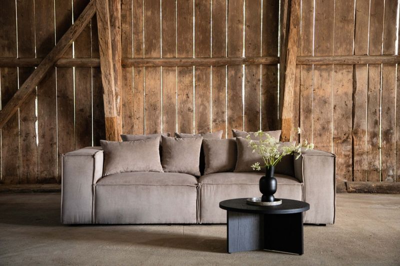 Siena 3-seters sofa Brun