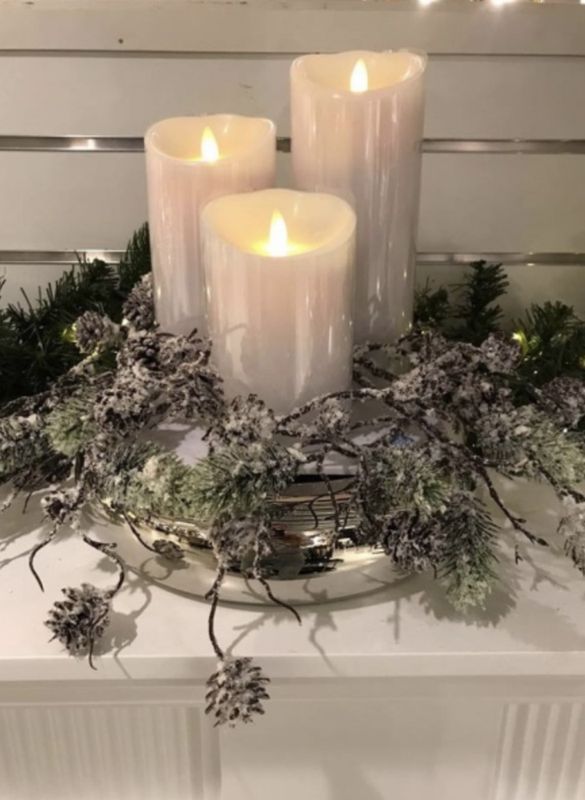 3 stk led lys + strøm plate til ledlys 
