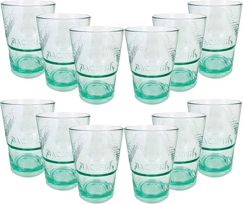 Bacardi akryl glass sett a 12stk