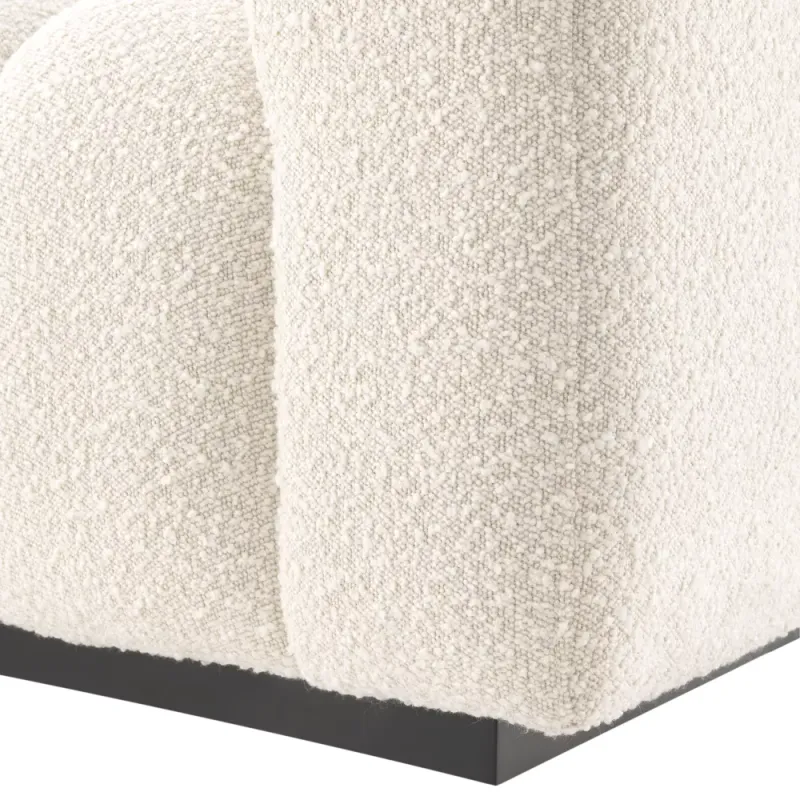 SOFA KELLY S   Bouclé cream | black base