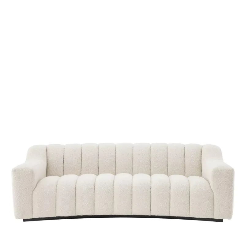 SOFA KELLY S   Bouclé cream | black base