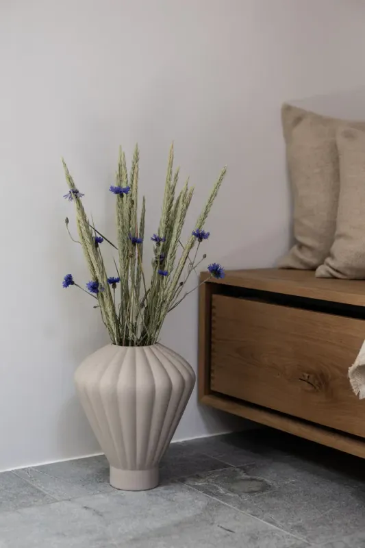 Evelyn Ceramic Vase Sand