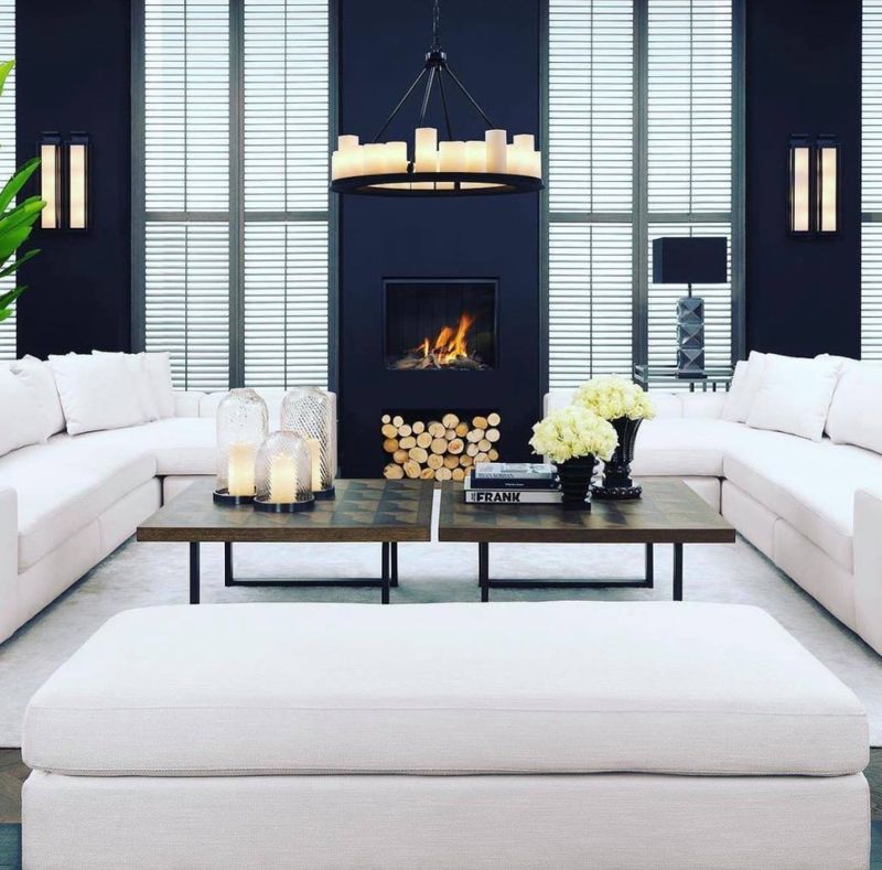 SOFA VISTA GRANDE LOUNGE Avalon white | black base